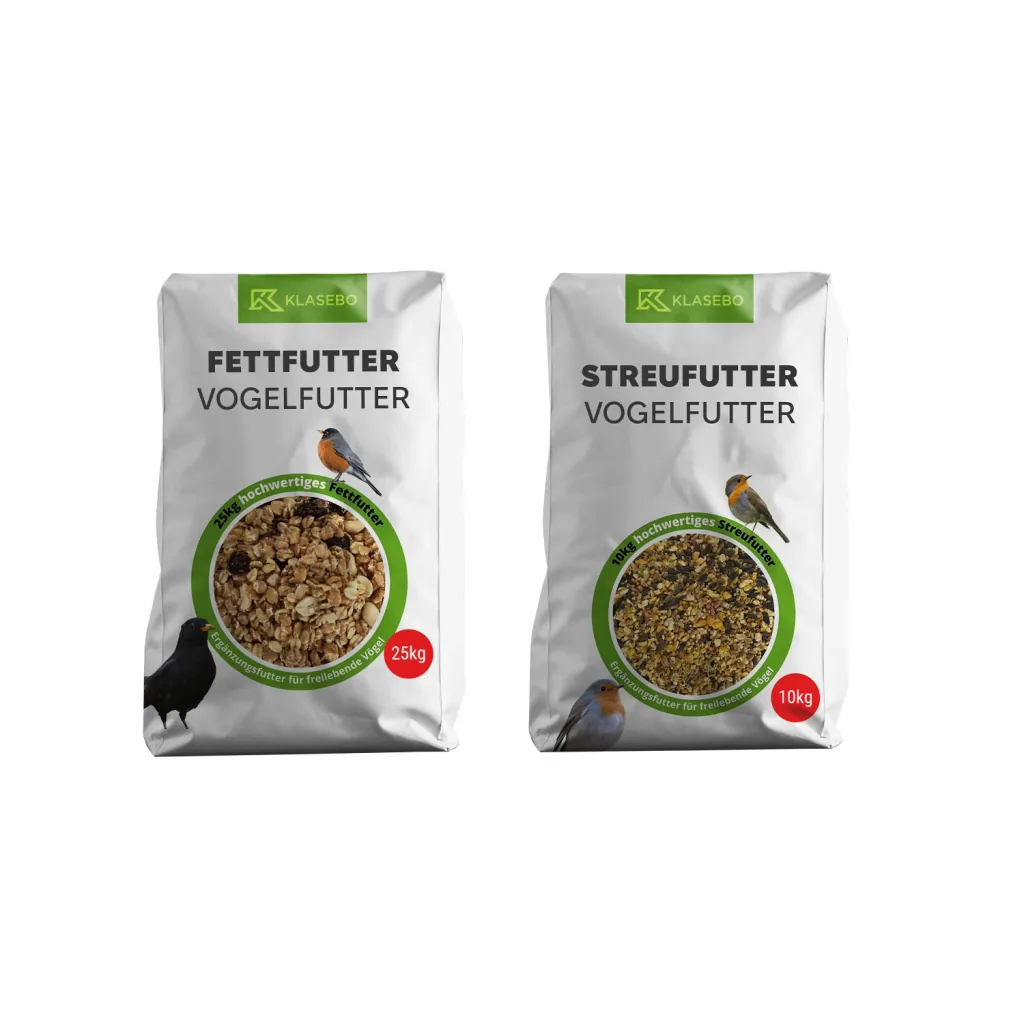 Set Vogelvoer Het Hele Jaar Door 35kg - Strooivoer 10 kg, Vetvogelvoer-Mengsel 25 kg