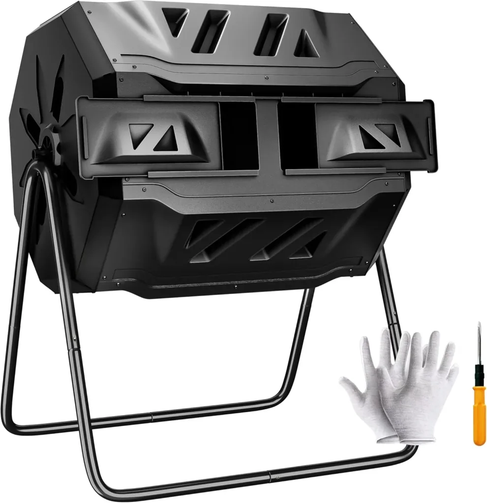 2-Chamber Roll composter 160 Liters (2x 80 Liters)