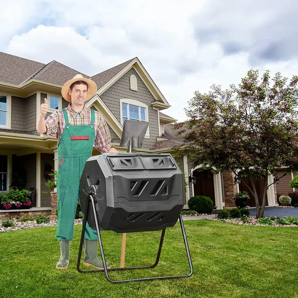 2-Chamber Roll composter 160 Liters (2x 80 Liters)