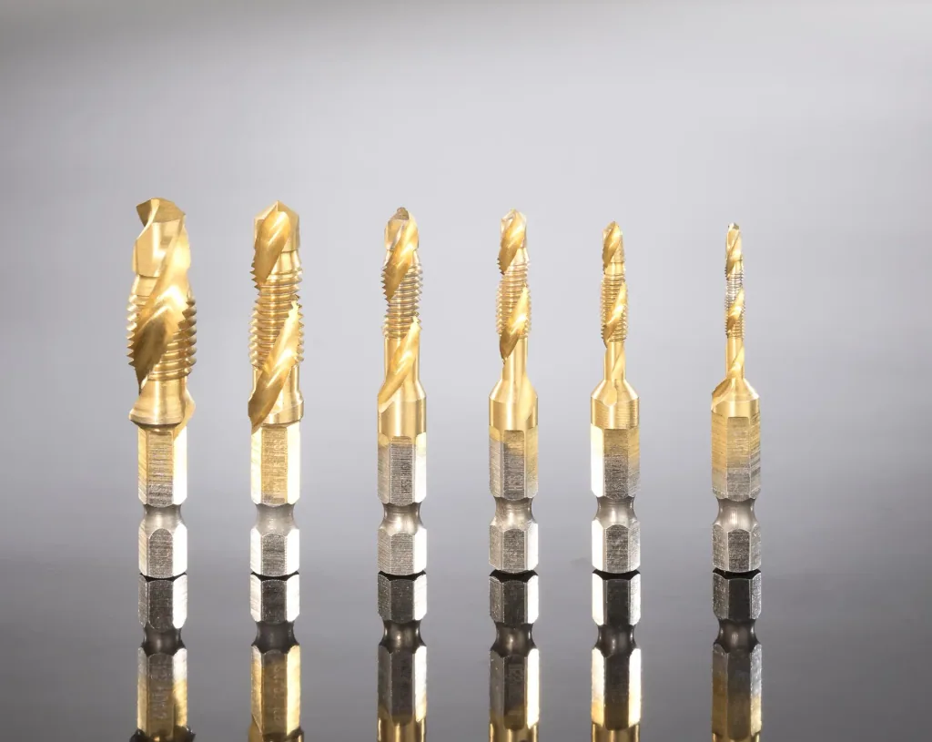 Titanium thread cutting drill set 6-piece