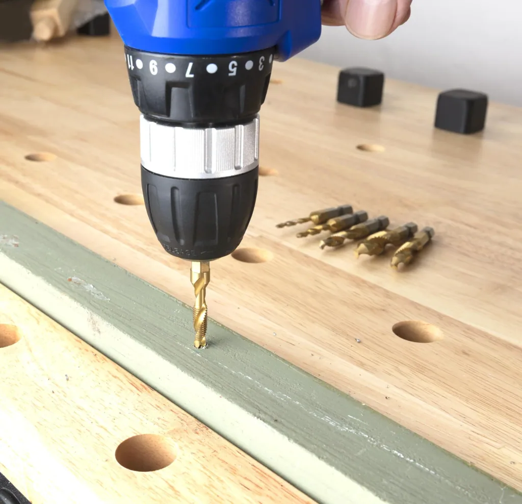Titanium thread cutting drill set 6-piece