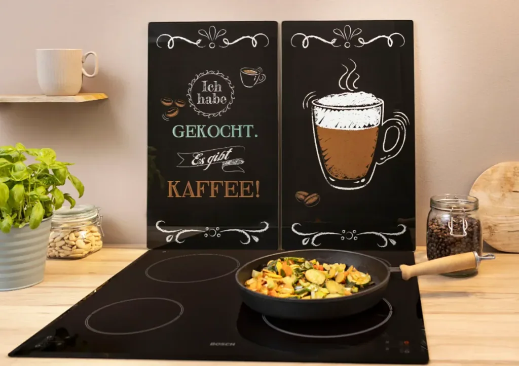 Set van 2 fornuis dekselplaten "Coffeetime"