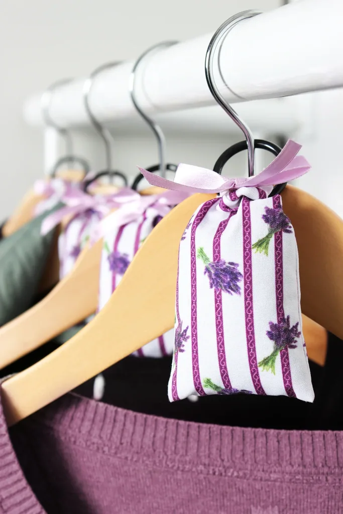Lavender scented sachets, 5 pieces