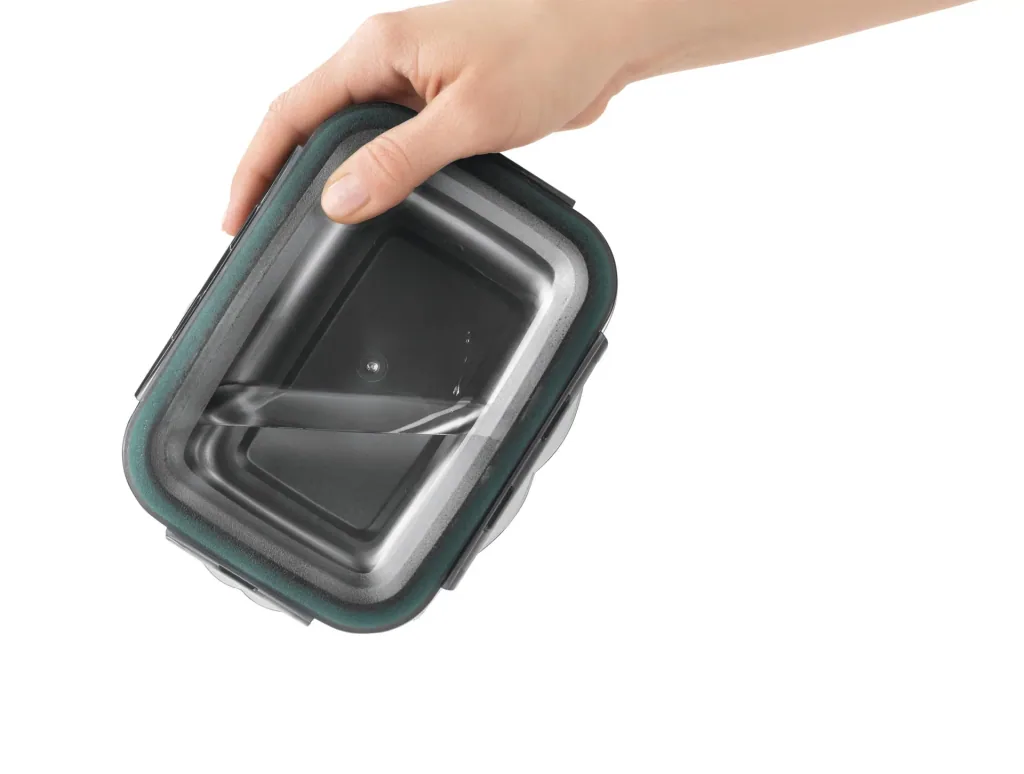Stainless steel food storage container set, 8 pieces - microwave safe!