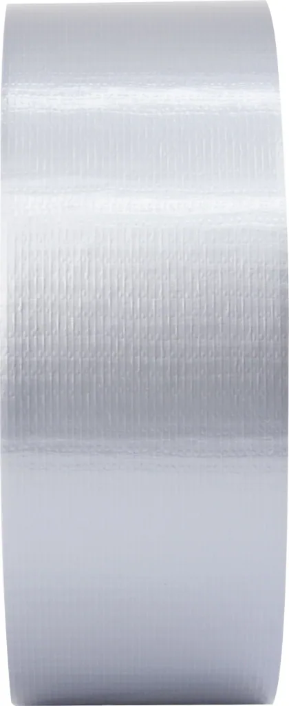 Plain fabric ribbon silver, 48 x 50 mm