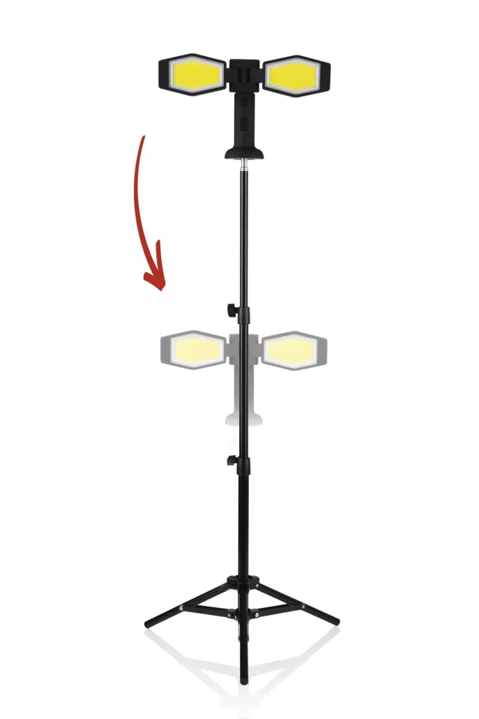 LED spotlight universal with tripod