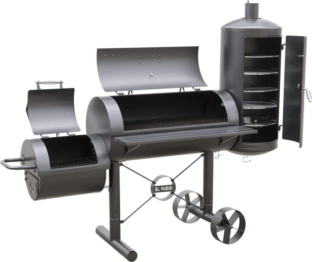 Houtskoolbarbecue–roker "Kiona"