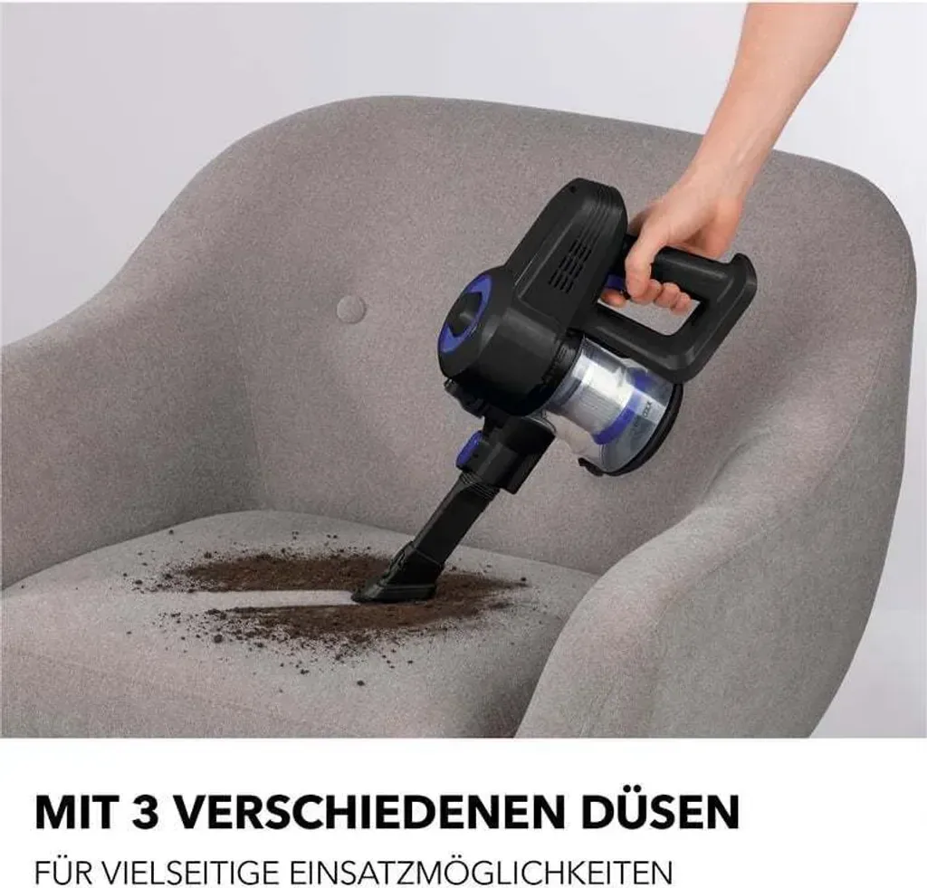Cycloonstofzuiger 22.2V zwart/blauw (zonder batterij en oplader).