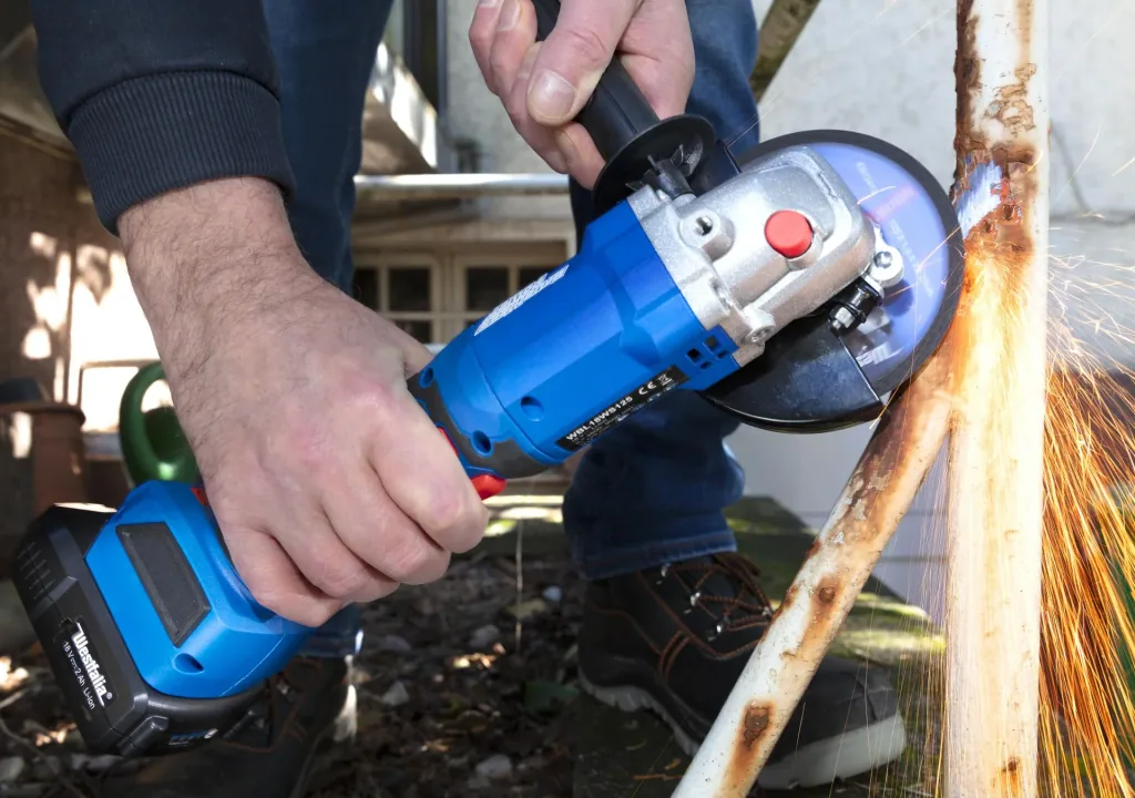 18V haakse slijper BL 125 mm WWSBL 125 (Accu en oplader niet inbegrepen)