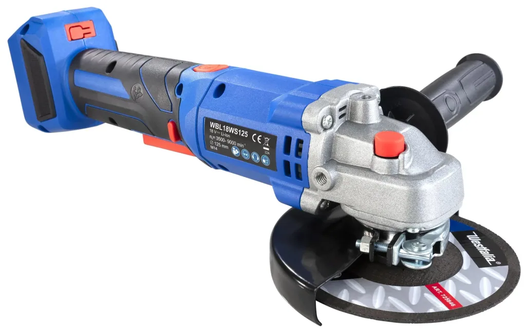 18V haakse slijper BL 125 mm WWSBL 125 (Accu en oplader niet inbegrepen)