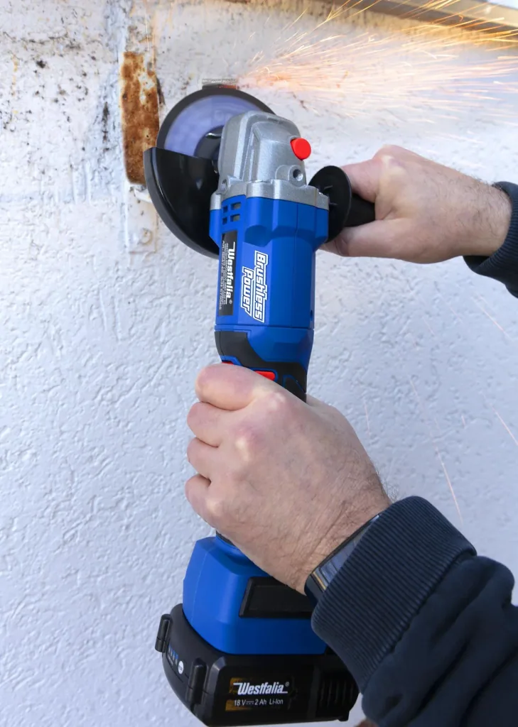 18V haakse slijper BL 125 mm WWSBL 125 (Accu en oplader niet inbegrepen)