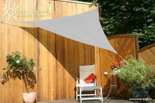 Vierkant zonnescherm HDPE grijs 250 x 300 cm