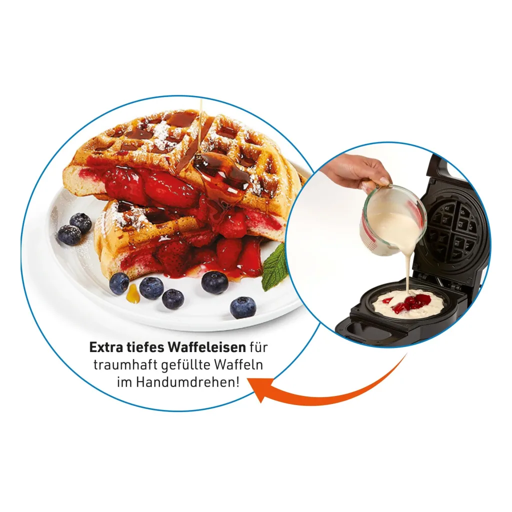 Wafelijzer Wafflestar Power XL, Ø 18 cm