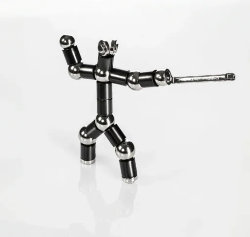 Magnetische balpen, kleur: zwart