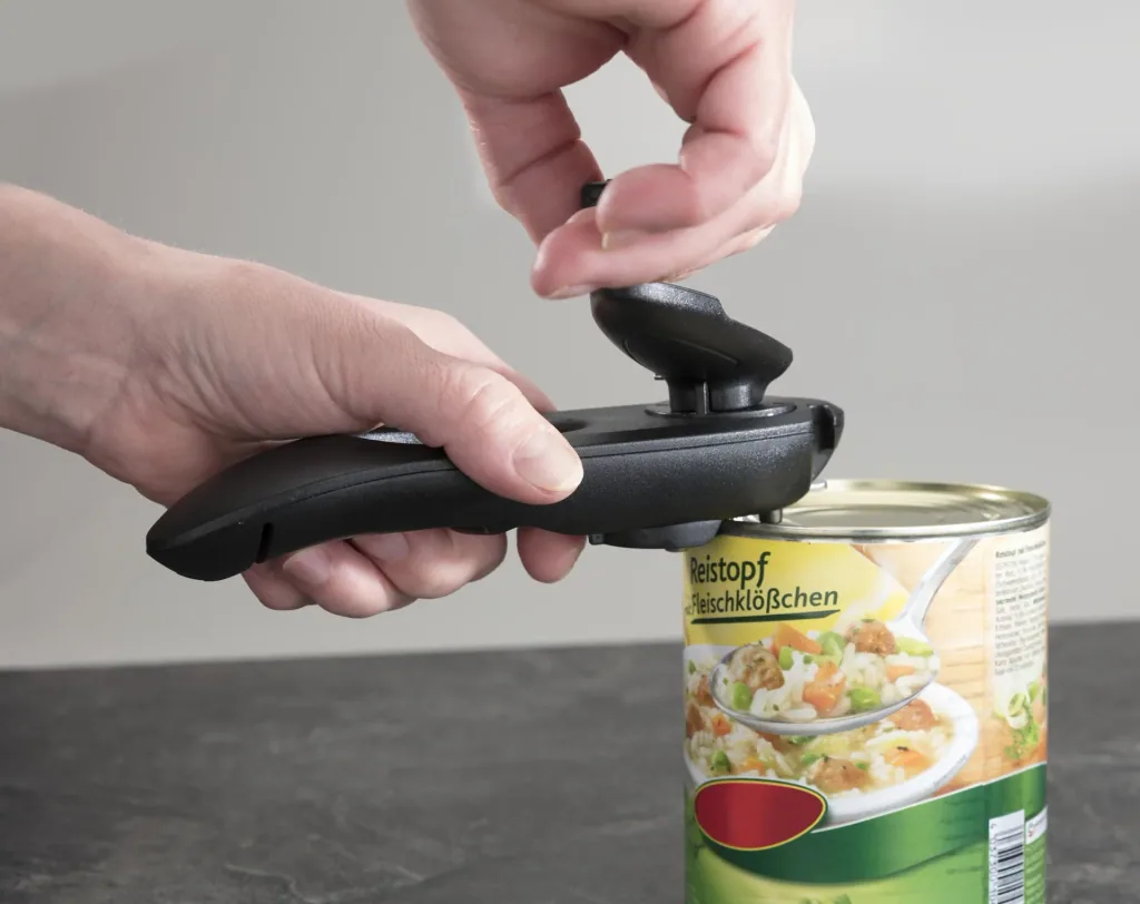 6 in 1 Multi-Opener for Lids, Cans and Bottles, Black