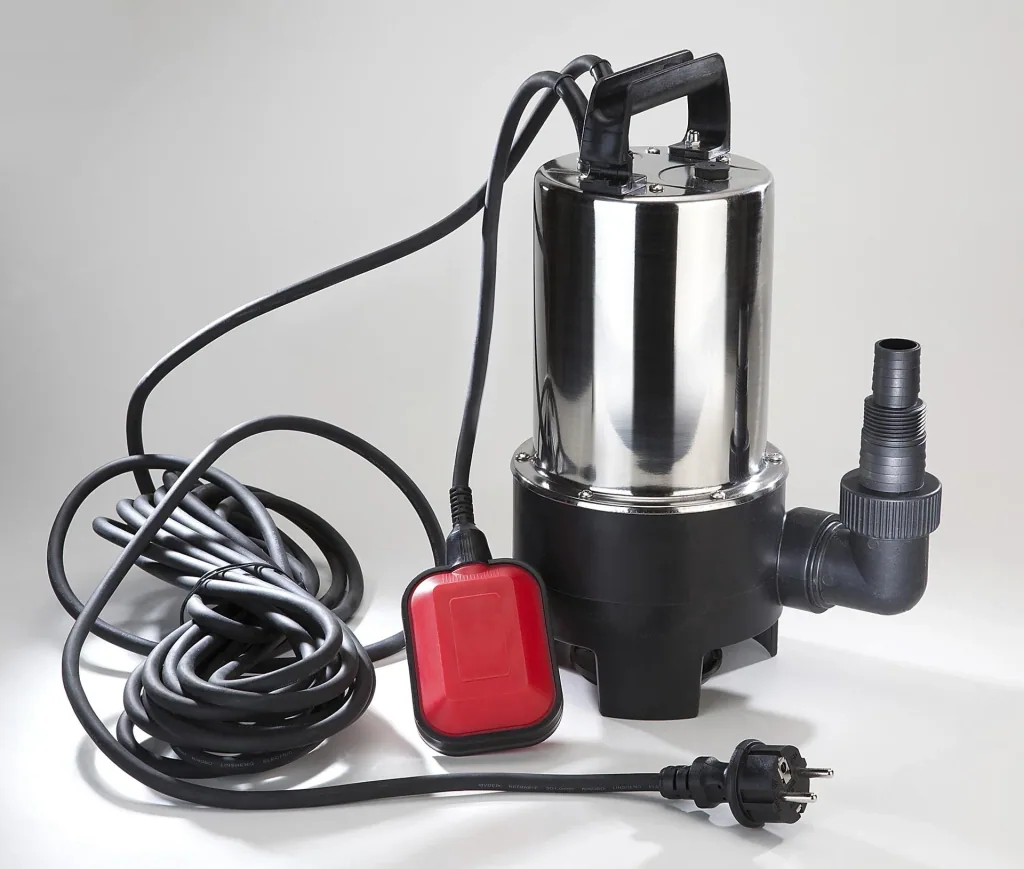 Vuilwater dompelpomp, 550 watt, roestvrij staal