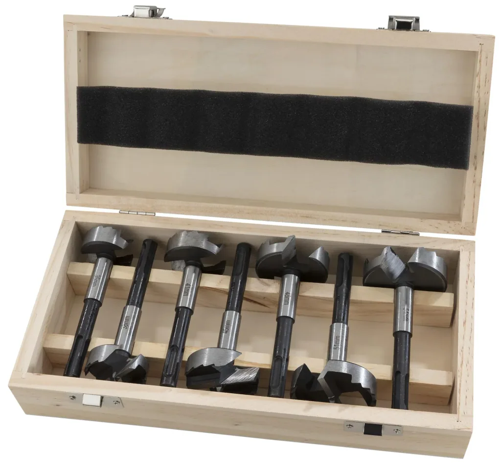Forstner bit set 35-54 mm, 7 pieces