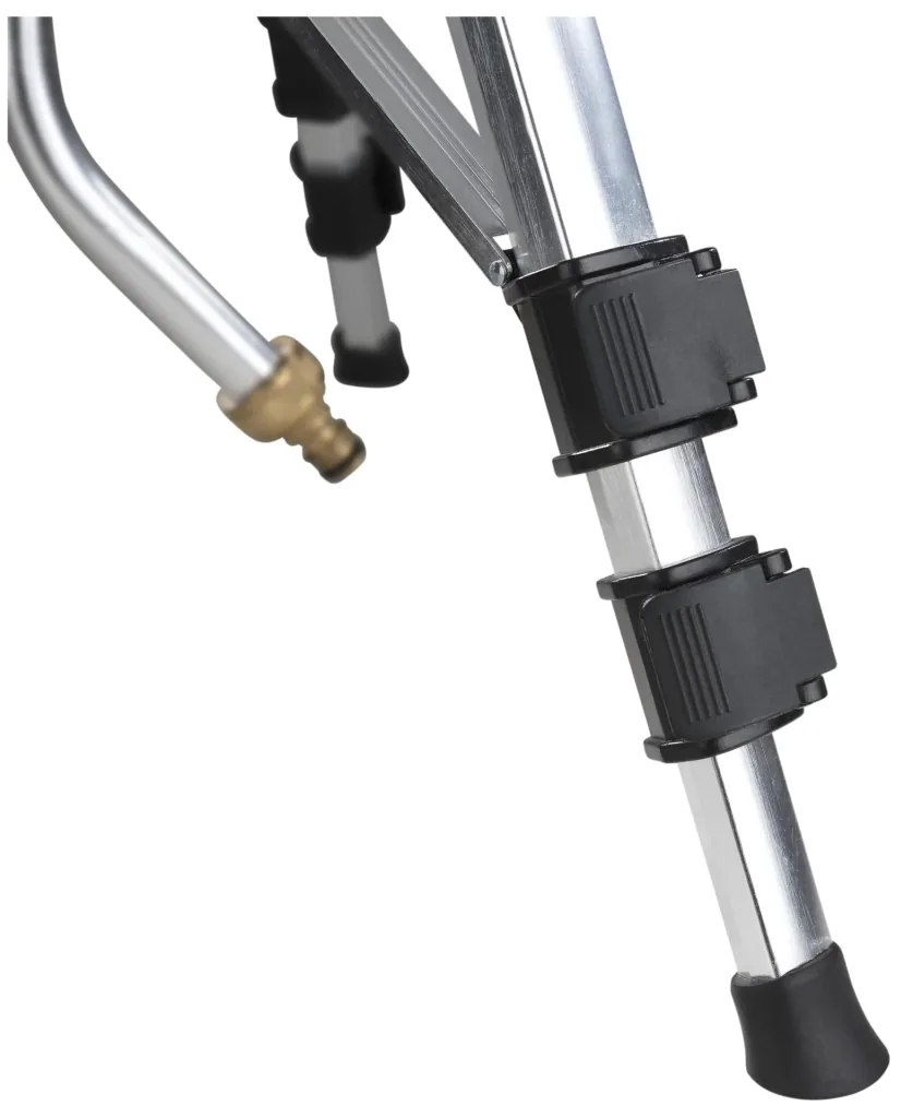 Professional impulse sprinkler, with telescopic tripod