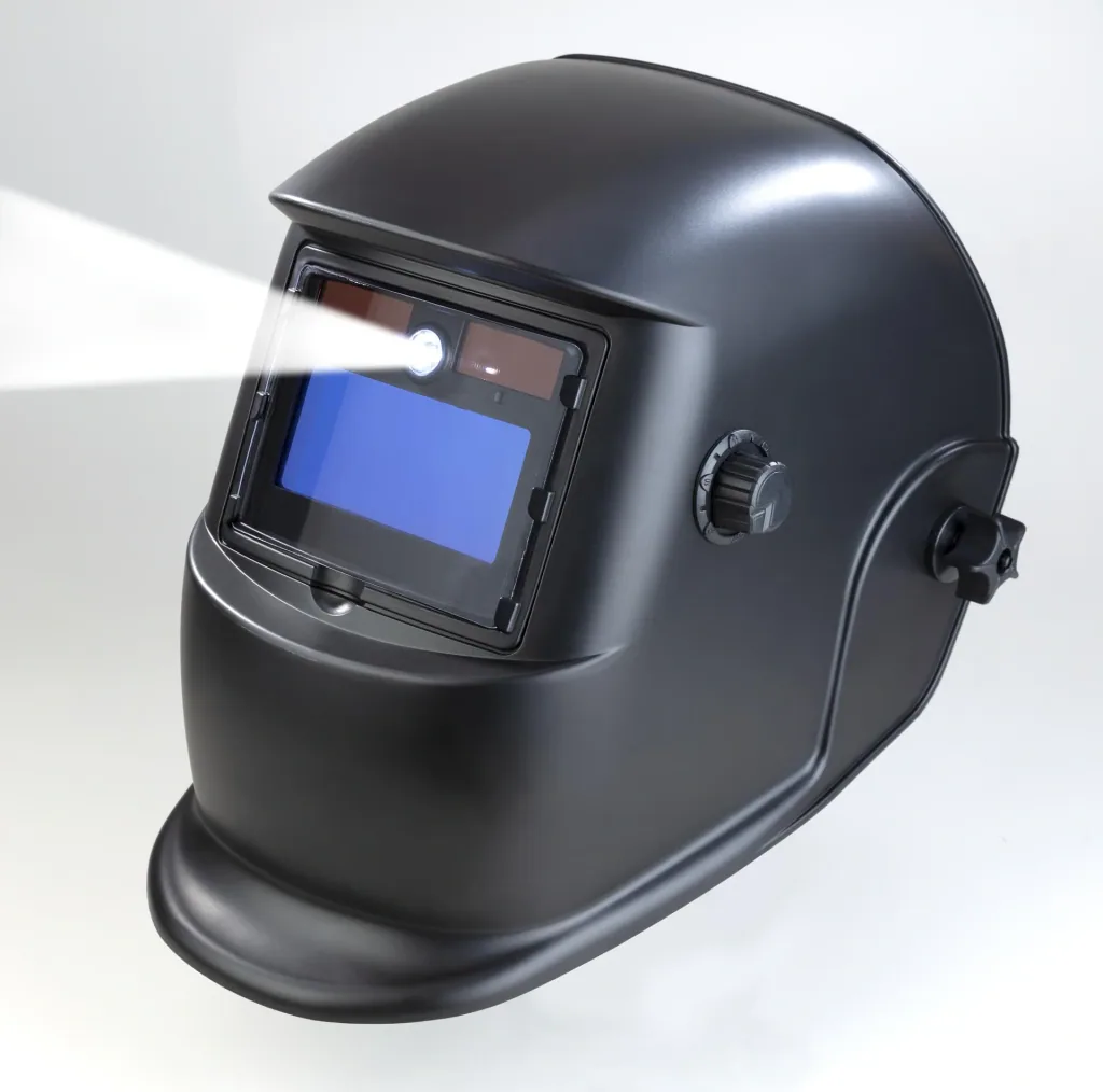 Automatisch lashelm met extra LED