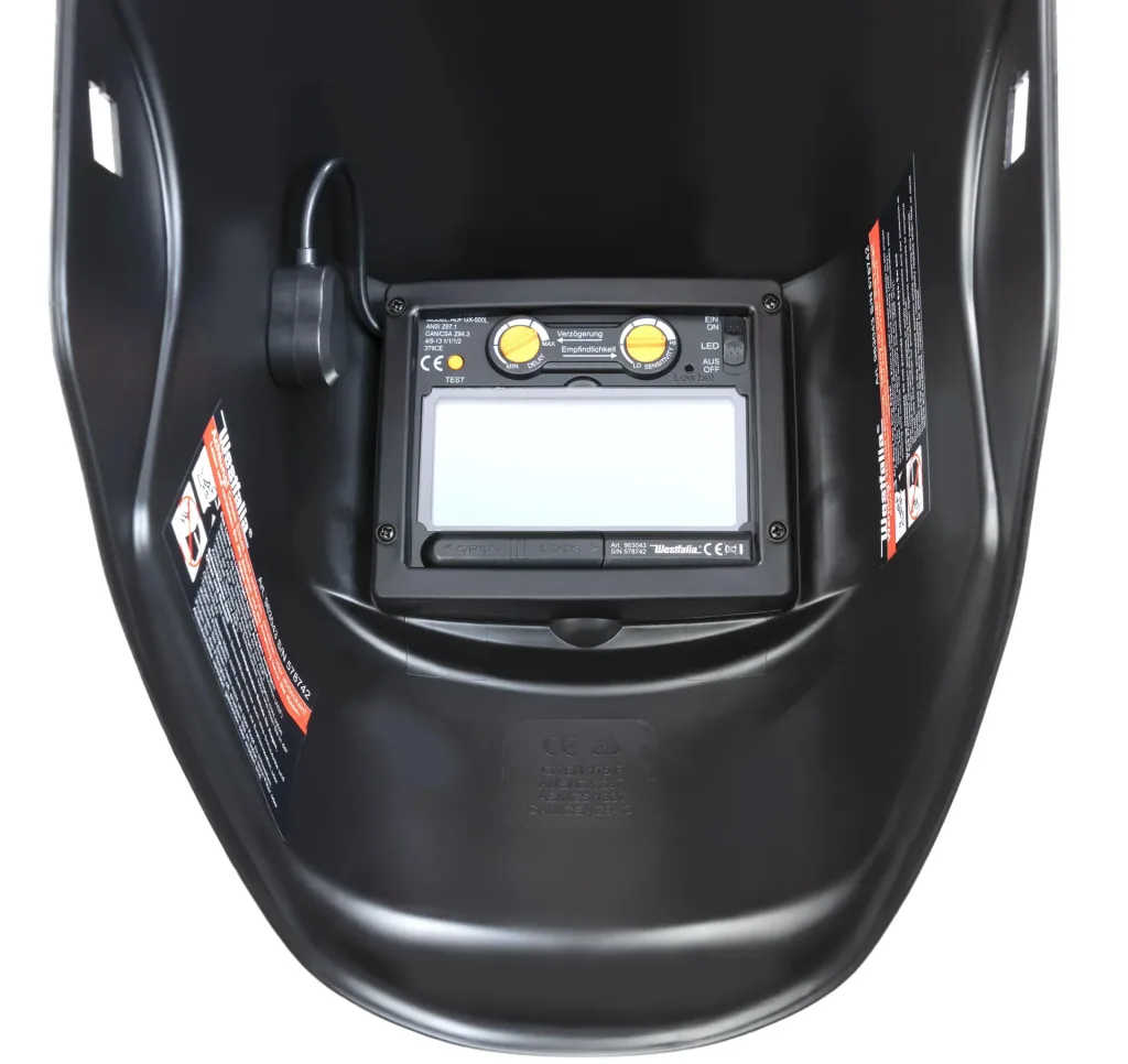 Automatisch lashelm met extra LED
