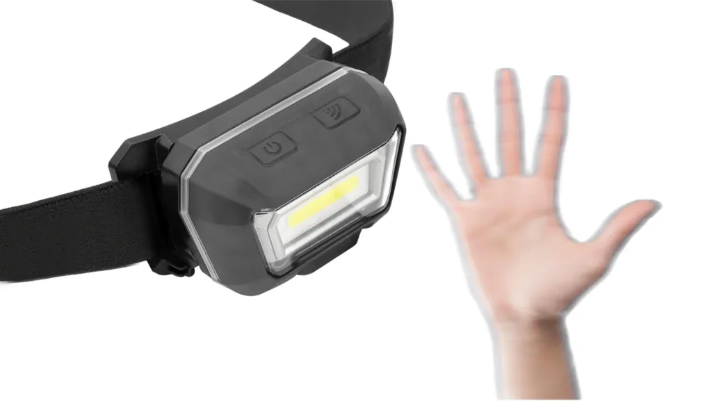 LED sensor-hoofdlamp met accu, IP65