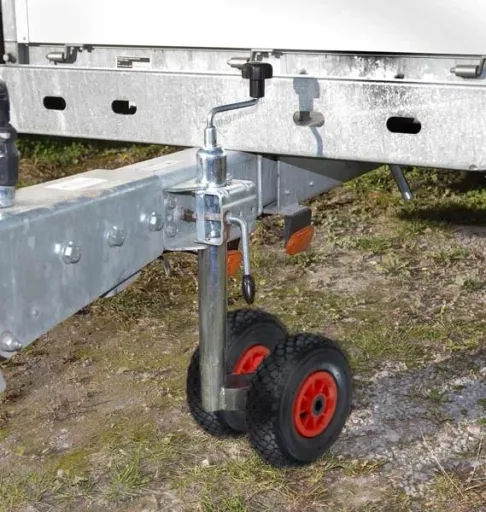 Dubbelluchtband voor steunwielen
