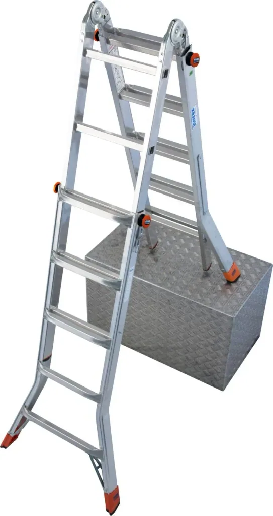 “TELEMATIC” RUNG-ARTICULATED TELESCOPIC LADDER 4x5 RUNGS