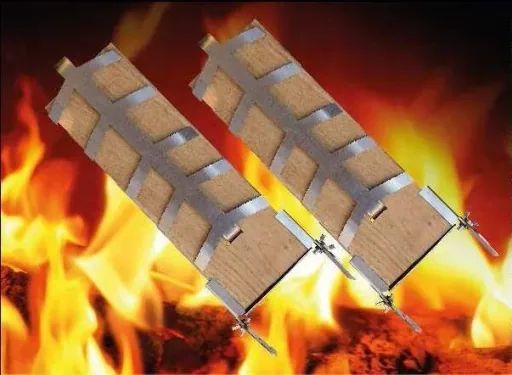 Set voor zalm op de vlam, 2 stuks
