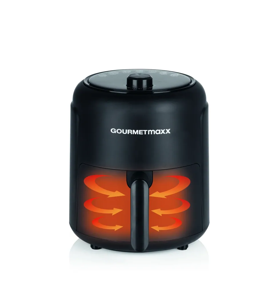 Heteluchtfriteuse, 2,3 l, 1000 W, zwart