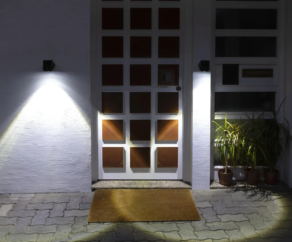 LED-veiligheidslicht met radiokoppeling, 2 stuks (Batterijen niet inbegrepen)