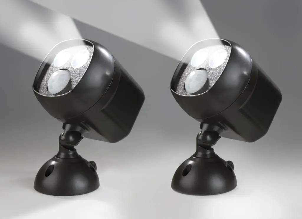 LED-veiligheidslicht met radiokoppeling, 2 stuks (Batterijen niet inbegrepen)