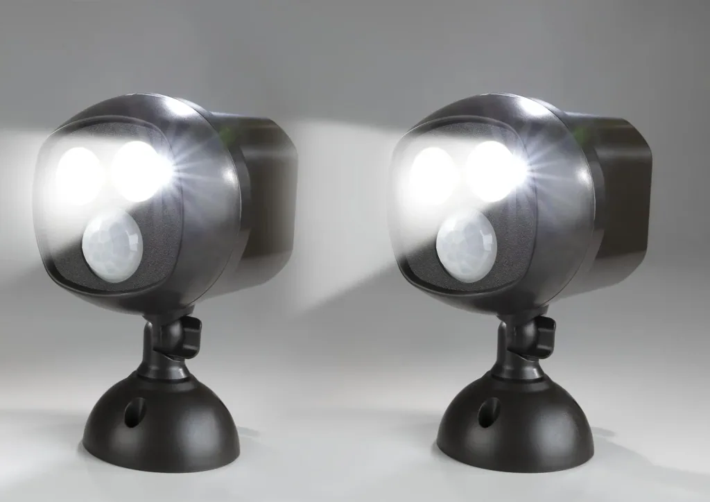 LED-veiligheidslicht met radiokoppeling, 2 stuks (Batterijen niet inbegrepen)