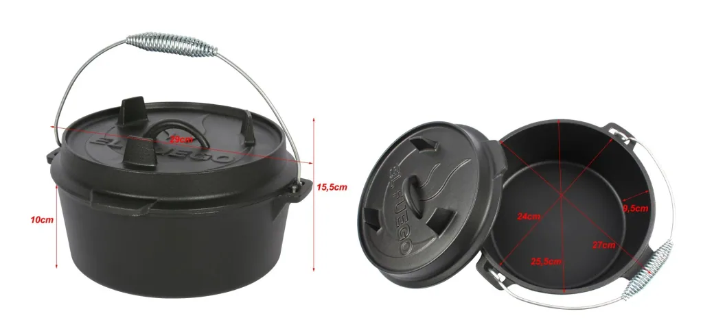 Gietijzeren braadpan Dutch Oven, 4,5 L