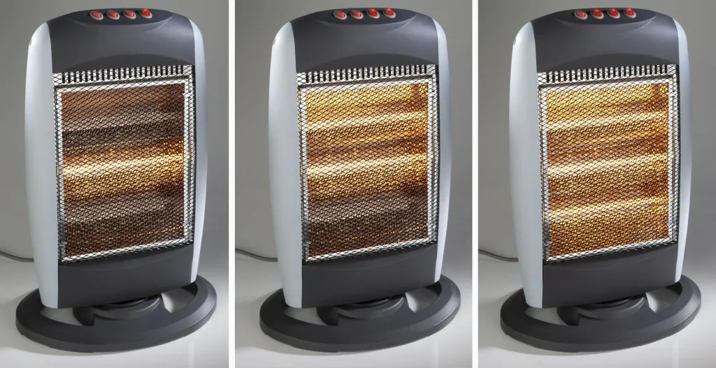 Halogeenverwarming, 3 standen