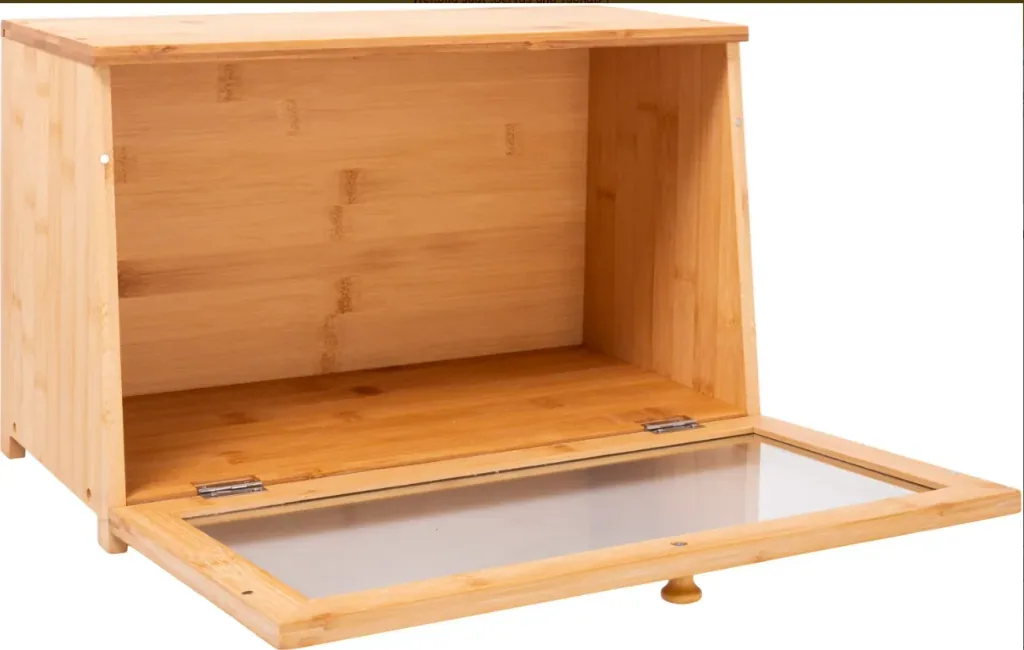 Broodtrommel XXL van bamboe en hout