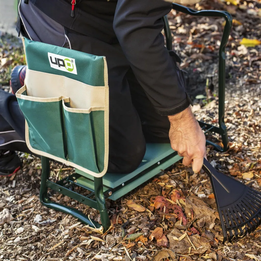 2 in 1 seat and knee bench - load capacity up to 150 kg - including practical tool bag