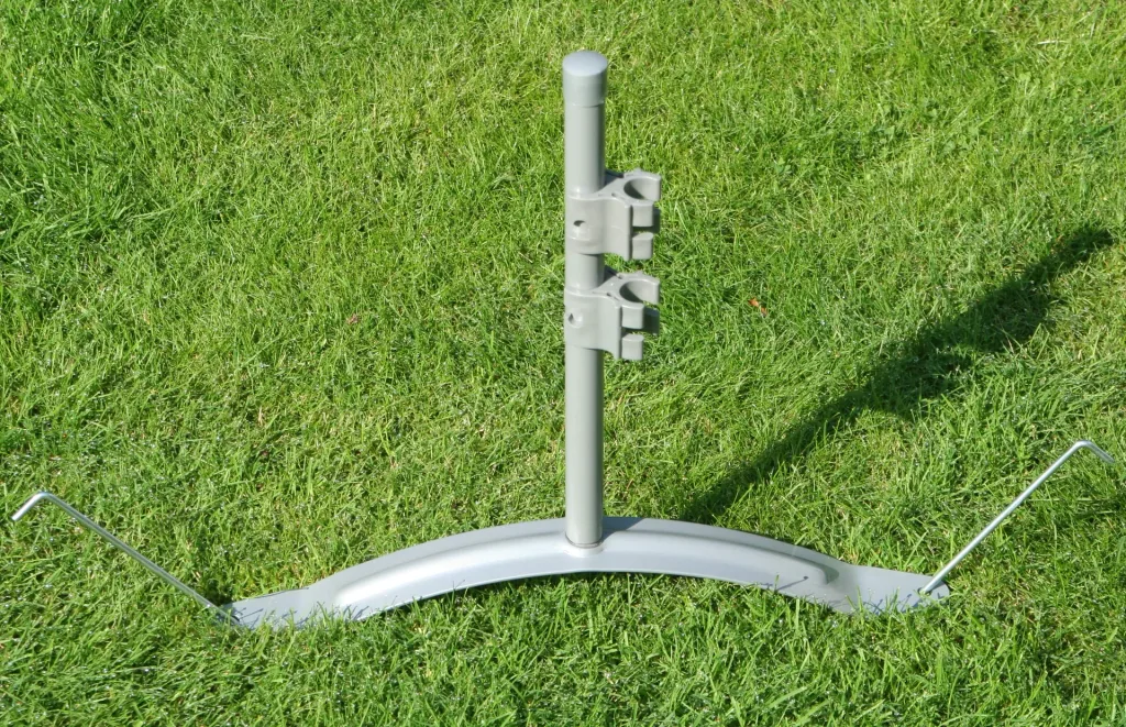Combistandaard voor scherm voor terras en gazon