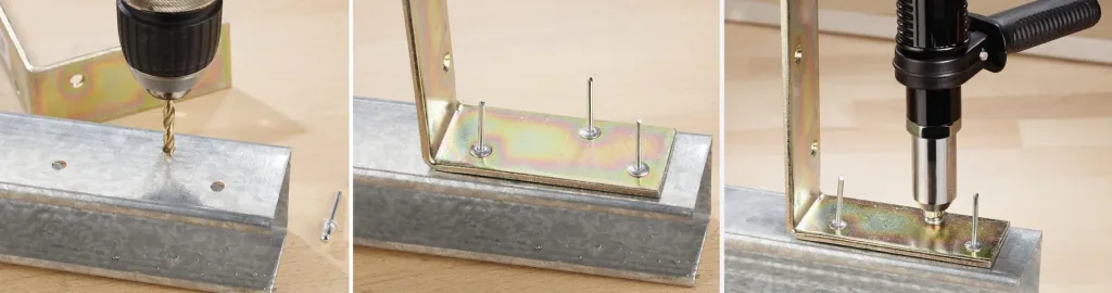 Blind riveting device attachment