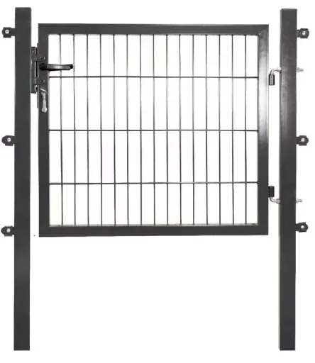 Tuinhek voor enkelstaafmat, antraciet - 75 cm hoog - 100 cm breed