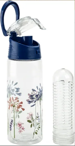 Drinkfles met fruitinzet (kleur: blauw)