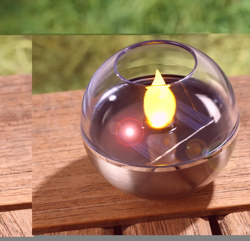 2-in-1 zonnelampen met flikkerend effect, amber, set van 2