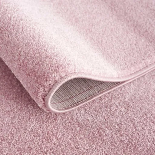Livone kindertapijt ster wit op roze, Tapijtmaat: 160 x 230 cm