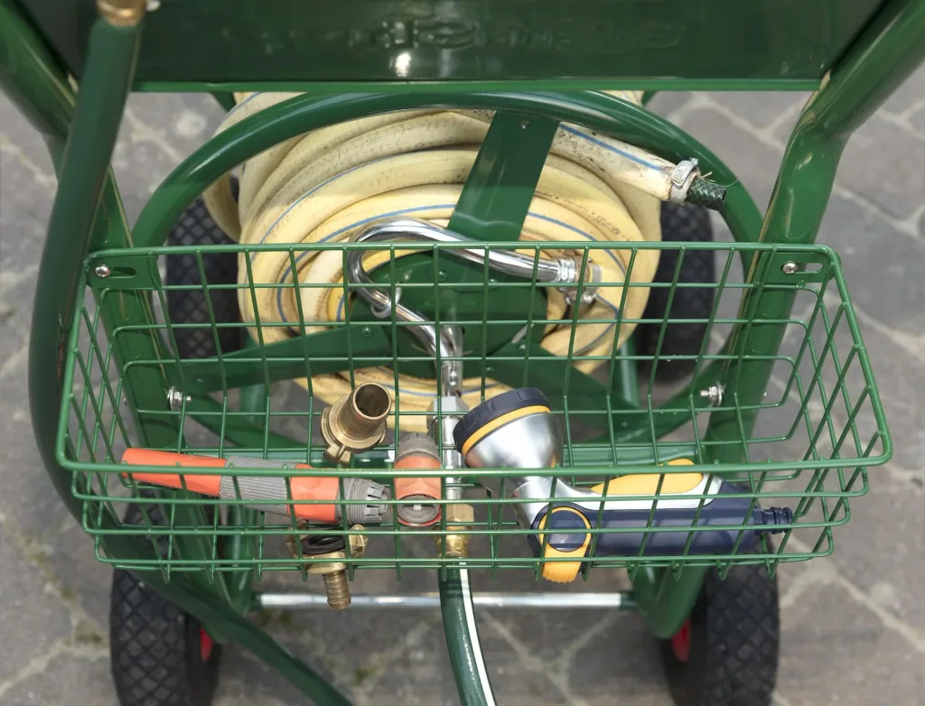 Slangenwagen, 100 m voor 3/4" slang, inclusief opbergmand