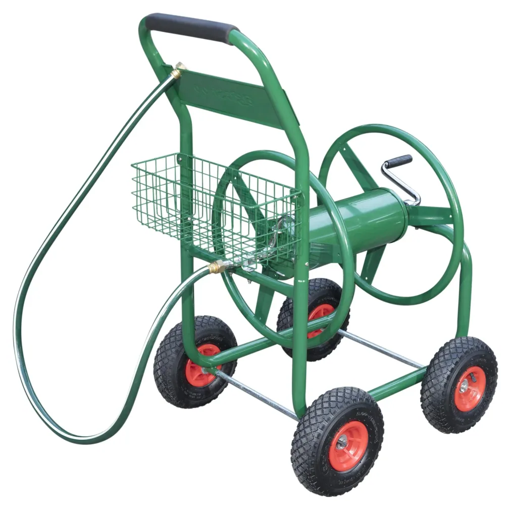 Slangenwagen, 100 m voor 3/4" slang, inclusief opbergmand