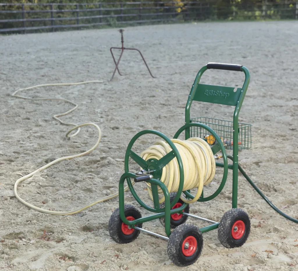 Slangenwagen, 100 m voor 3/4" slang, inclusief opbergmand