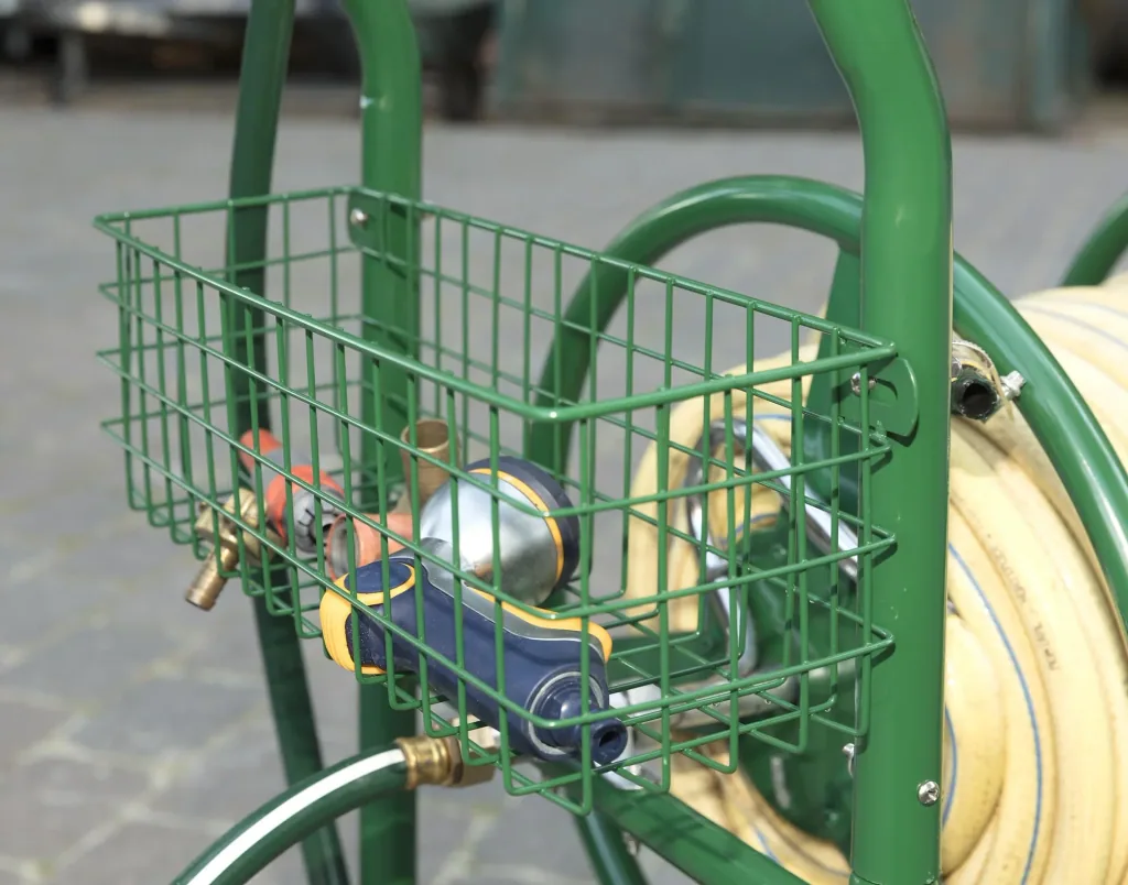 Slangenwagen, 100 m voor 3/4" slang, inclusief opbergmand