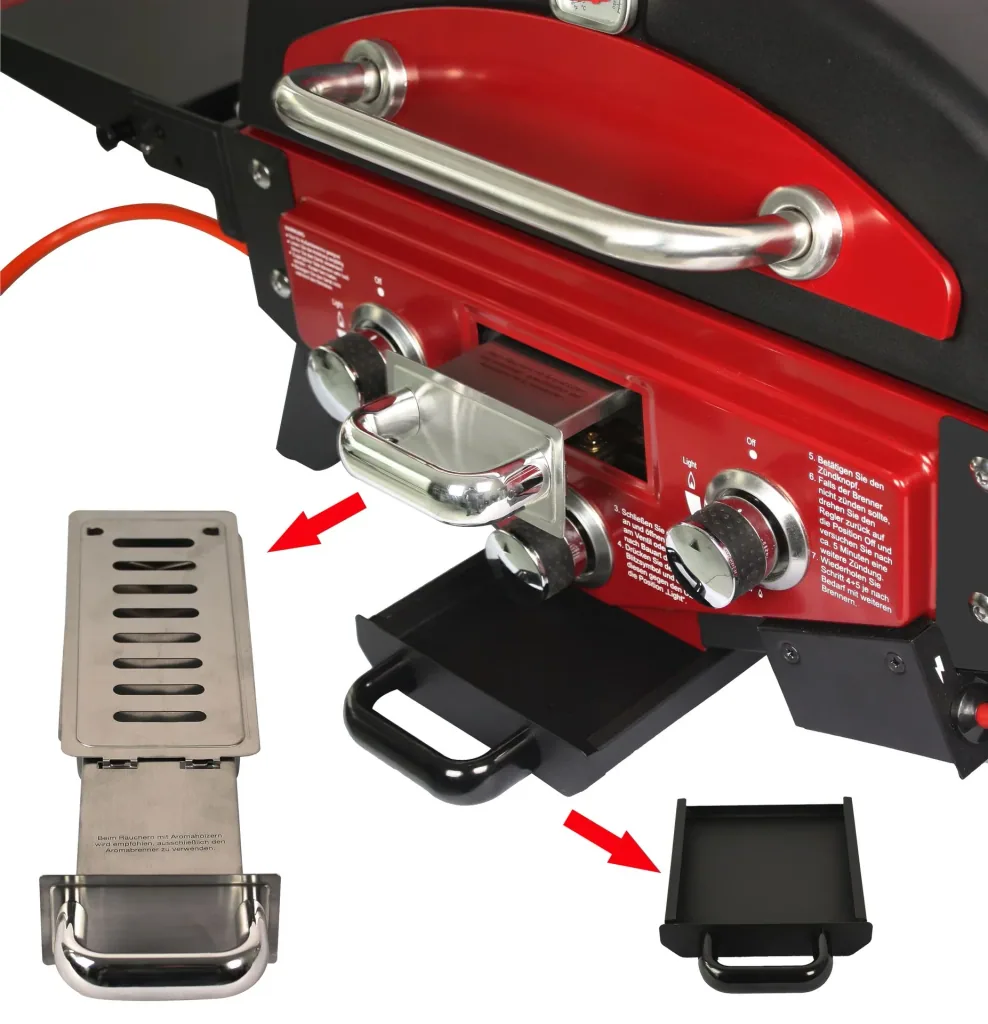 Tafelgasgrill "Medison" rood