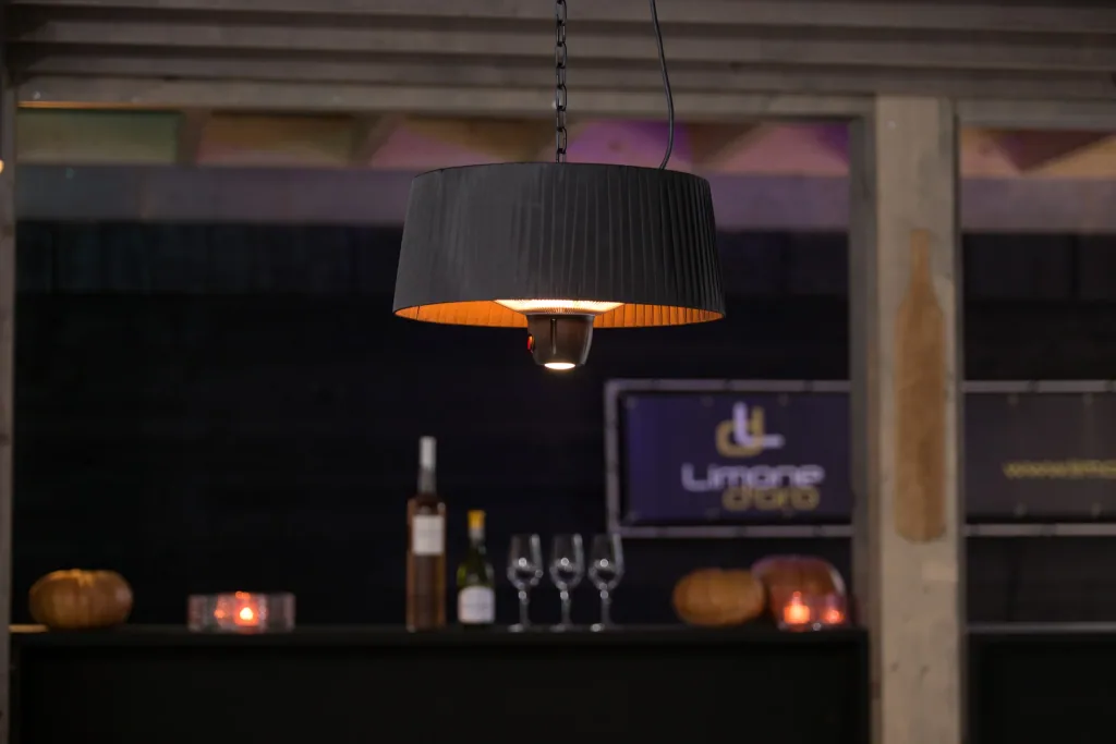 Hängeheizstrahler Artix Compact Bright Hanging Black 1500 Watt