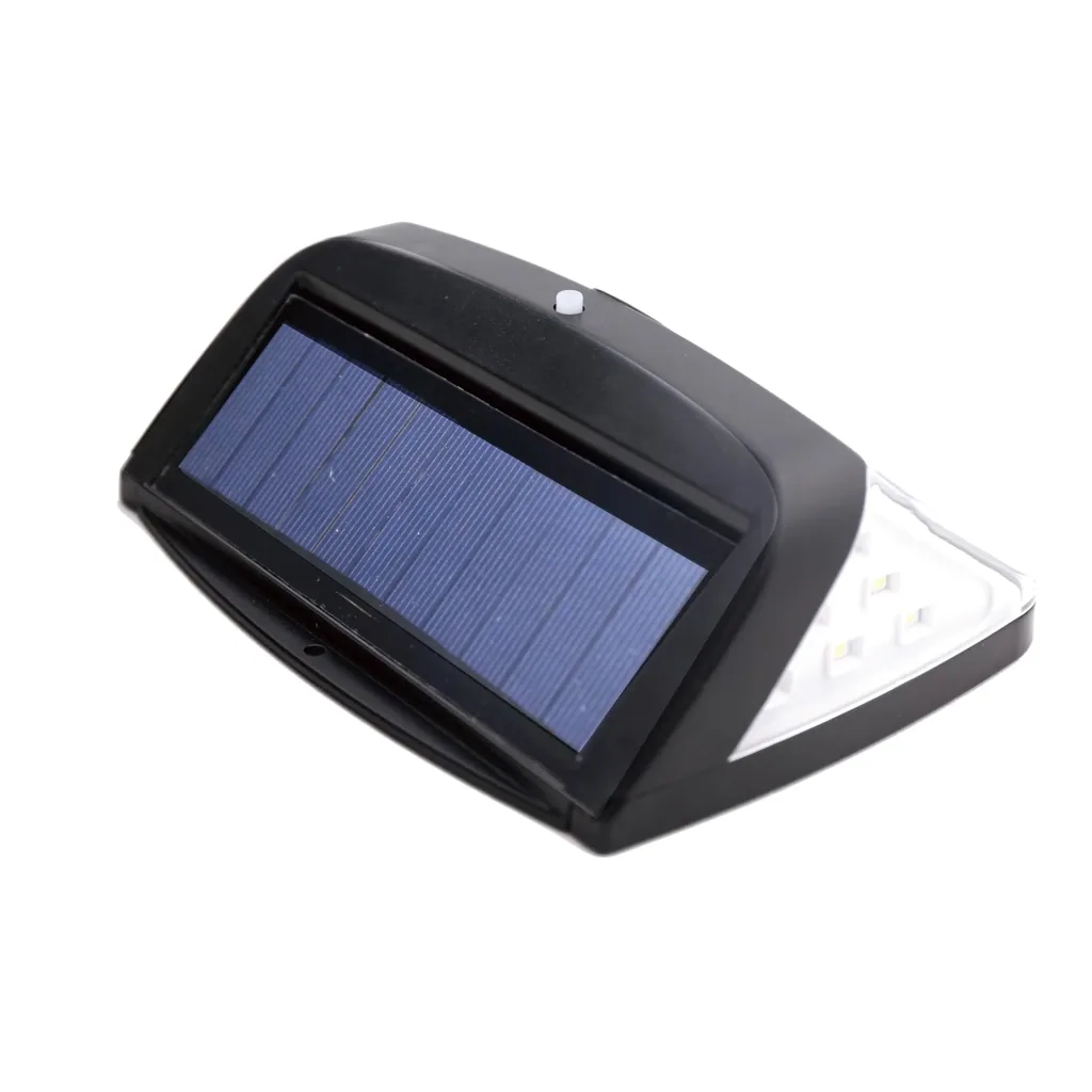 Solar wall light with motion sensor