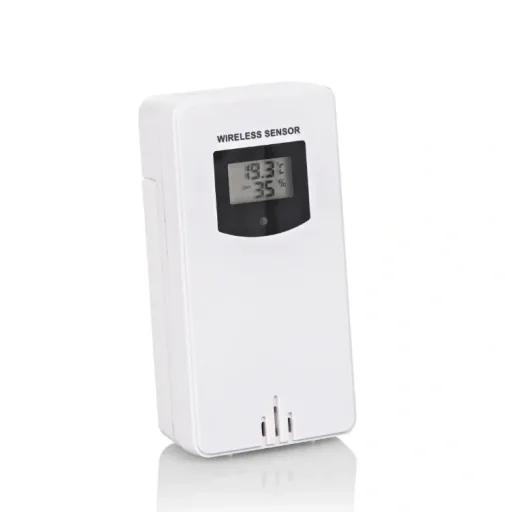 Weerstation met LED-projectie